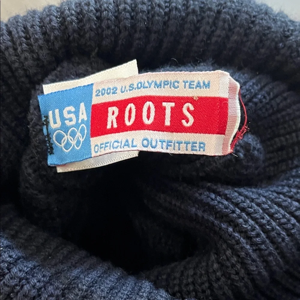 USA 2002 Black Knit Beanie
